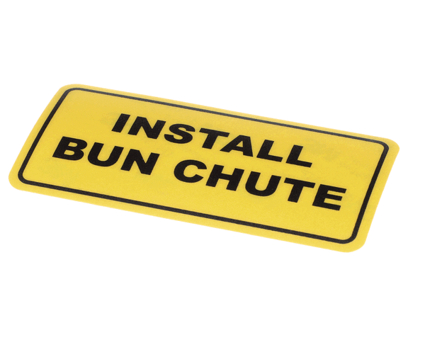 ANTUNES PARTS Antunes 1001551 Install Bun Chute Decal - SKU AJA1001551