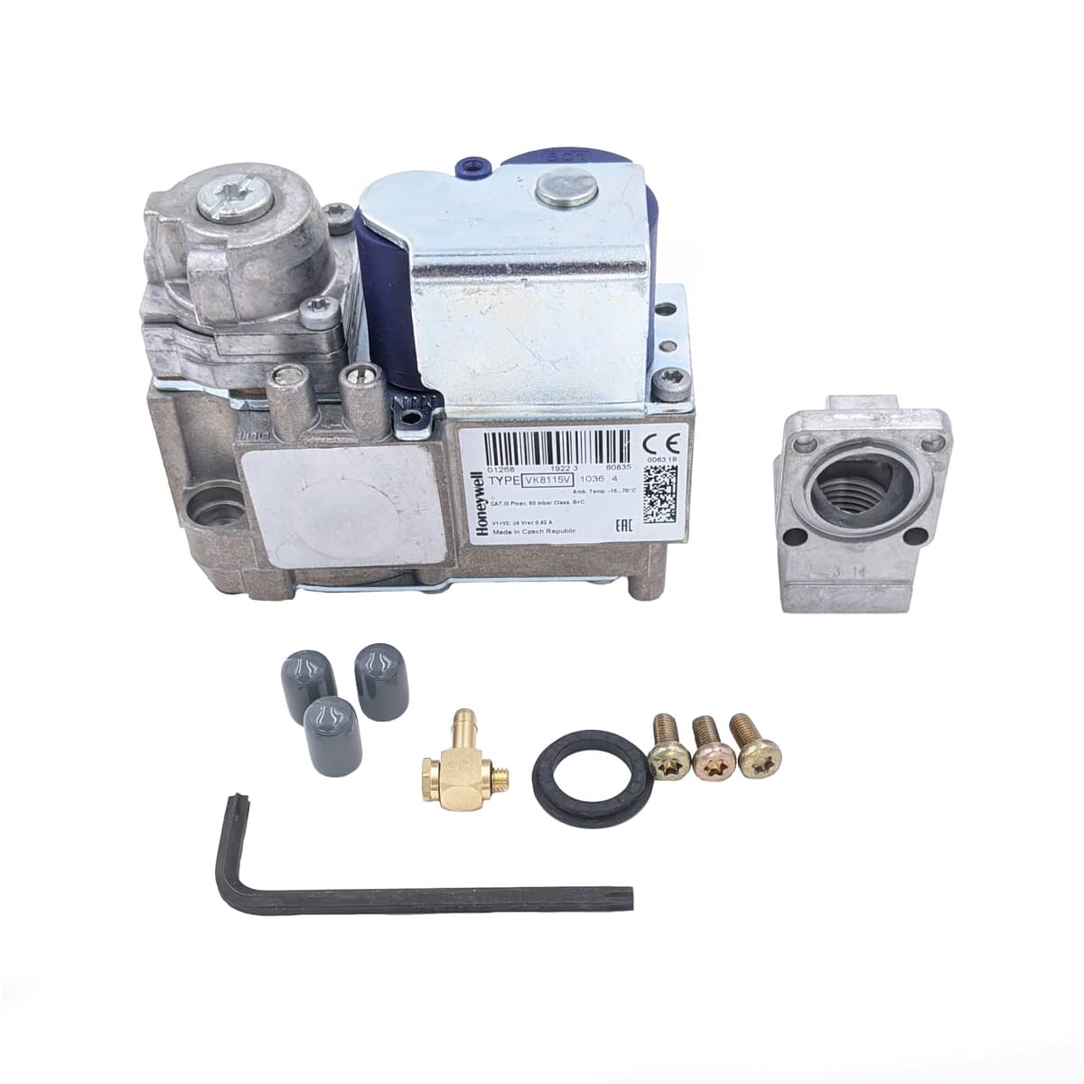 AO SMITH WATER HEATER PARTS AO Smith Water Heater 100093638 Gas Valve Kit - SKU AOSM100093638