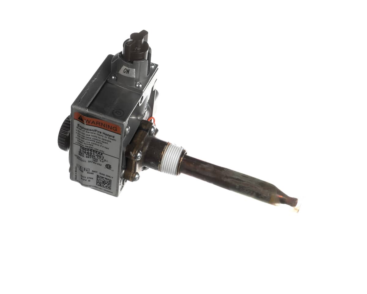 AO SMITH WATER HEATER PARTS AO Smith Water Heater 100110706 4IN Wc Nat Gas Thermostat Valve - SKU AOSM100110706