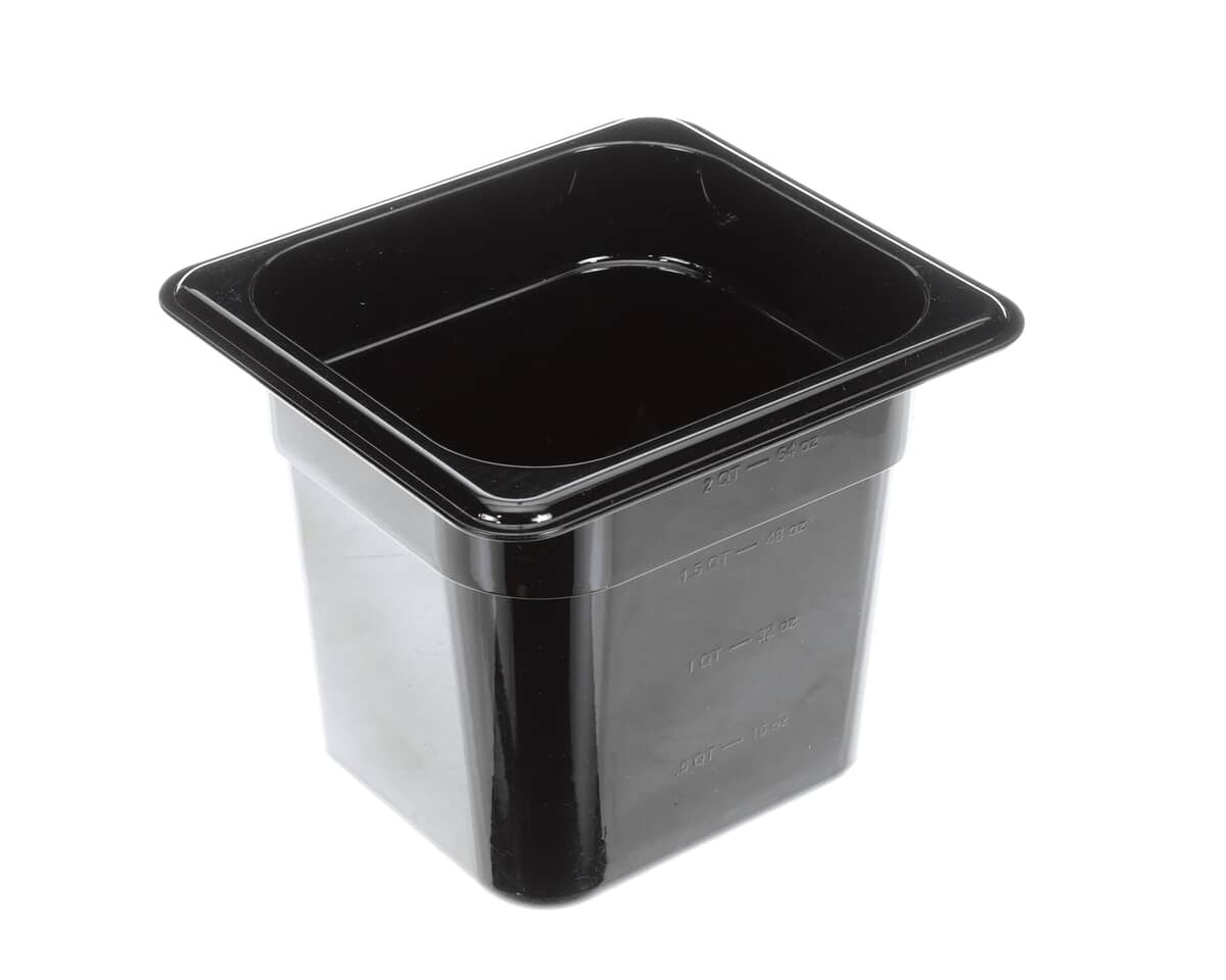 APW WYOTT PARTS APW Wyott 2423300 PAN1/6 Black Plastic 6 Deep - SKU APW2423300