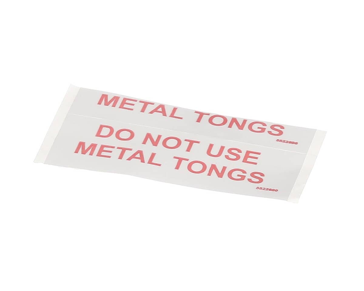 APW WYOTT PARTS APW Wyott 2M-8822600 Decal Tong Usage - SKU APW2M-8822600
