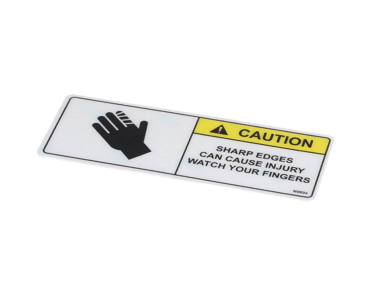 BKI PARTS BKI N0694 Decal Caution Sharp Edges - SKU BKIN0694