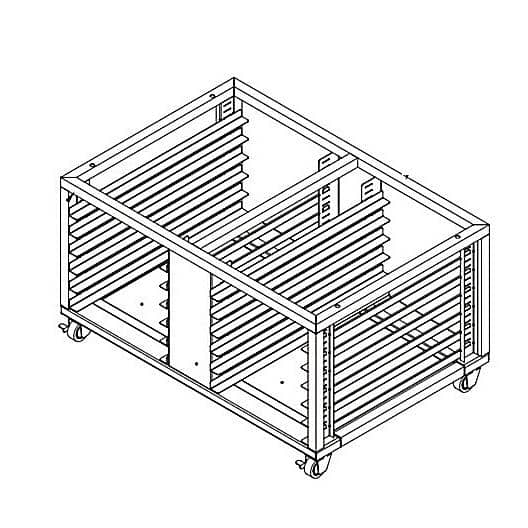 BLODGETT PARTS Blodgett 38978 Crated XR8G Stand W/Casters - SKU BL38978