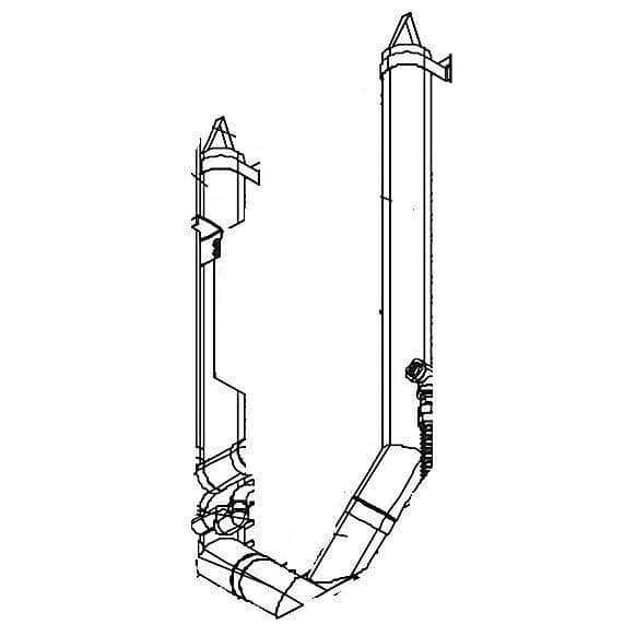 BLODGETT PARTS Blodgett R9238 Flue LH Hot Air Stack - SKU BLR9238