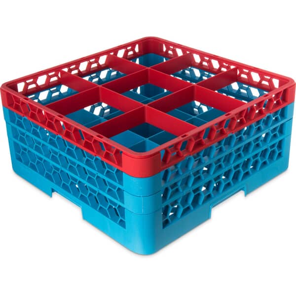 CARLISLE PARTS Carlisle RG9-3C410 Rack 9 Cmpt Glass +3 Red/Crlbl - SKU CARLRG9-3C410