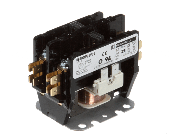 CHAMPION - MOYER DIEBEL PARTS Champion - Moyer Diebel 107369 Contactor 25FLA 2P 120COIL - SKU CHA107369
