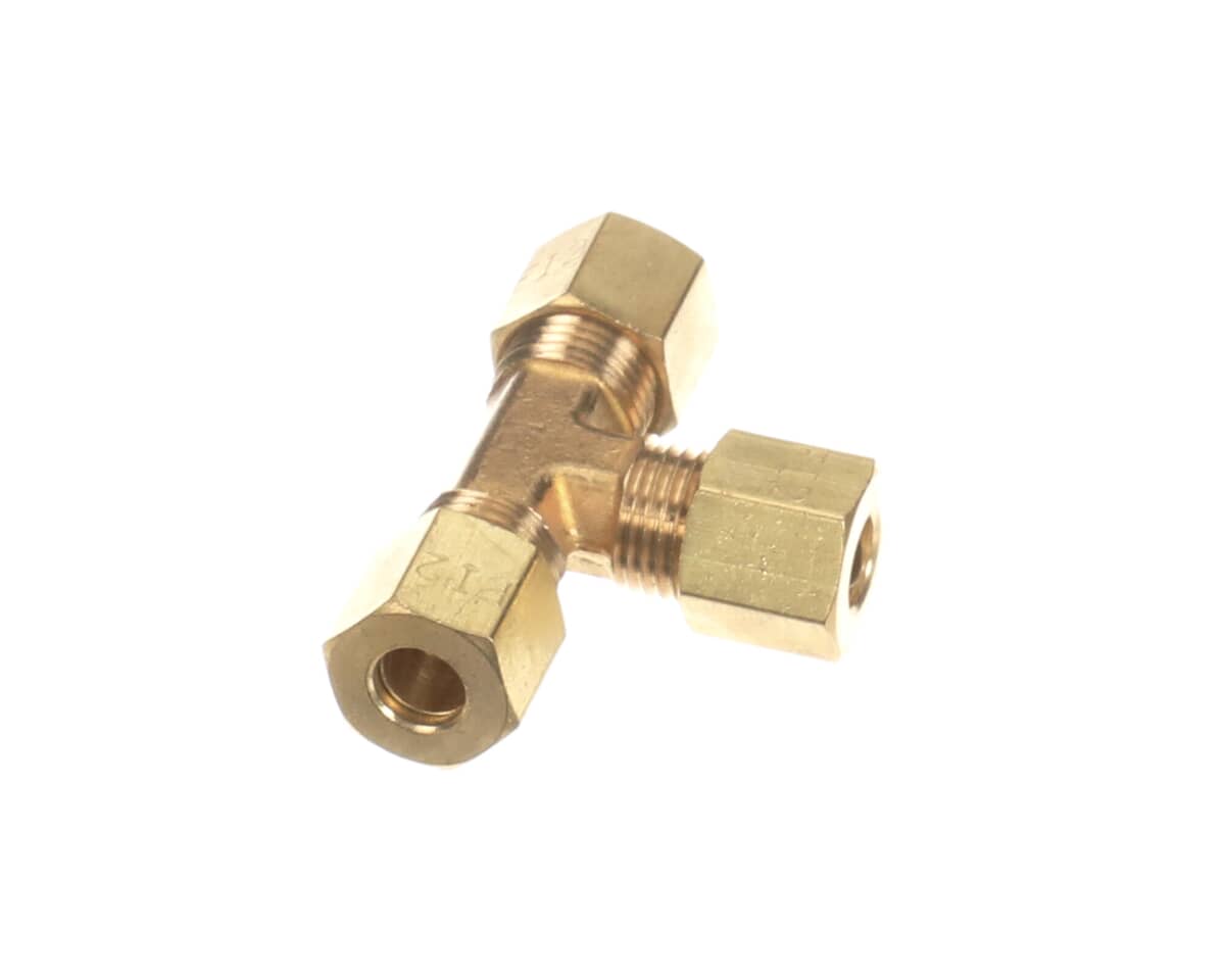CROWN STEAM PARTS Crown Steam 9972-1 Brass 1/4 Compresssing Tee - SKU CRWN9972-1