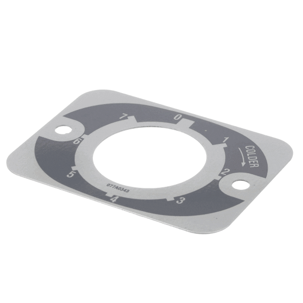 DELFIELD PARTS Delfield 2194760 Plate Dial Danfoss 077A0343 - SKU DEL2194760
