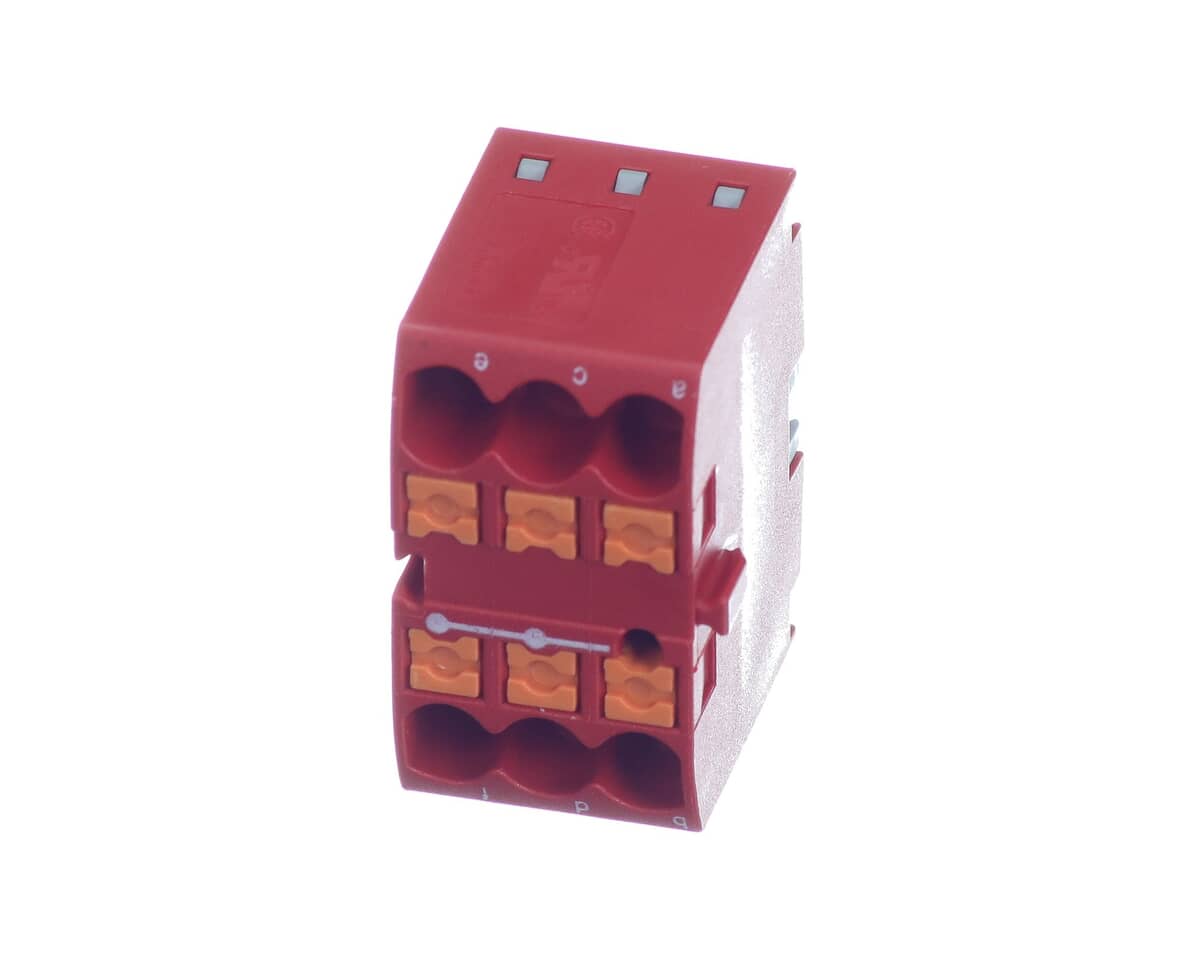 GILES PARTS Giles 21504 Dist.block 6PL 12-26 Awg Red - SKU GIL21504