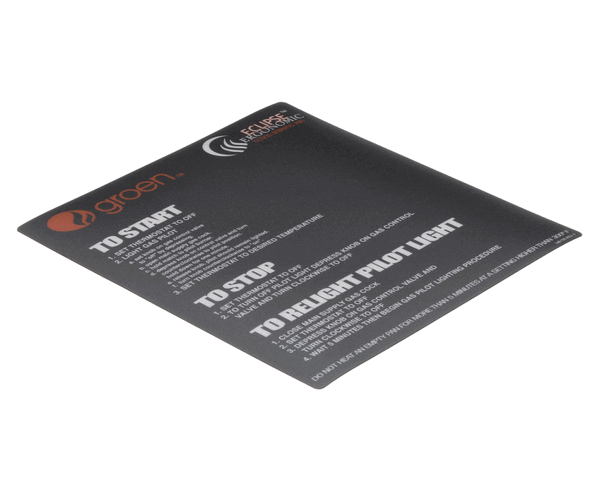 GROEN PARTS Groen 146198 Overlay Braising Pan Millivolt Ignition - SKU GR146198