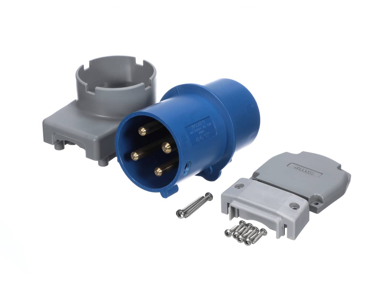 HUBBELL LIGHTING PARTS Hubbell Lighting A460P9-PS Iec Plug 3P4W 60A 3P 250V Lowprofile - SKU HBLA460P9-PS