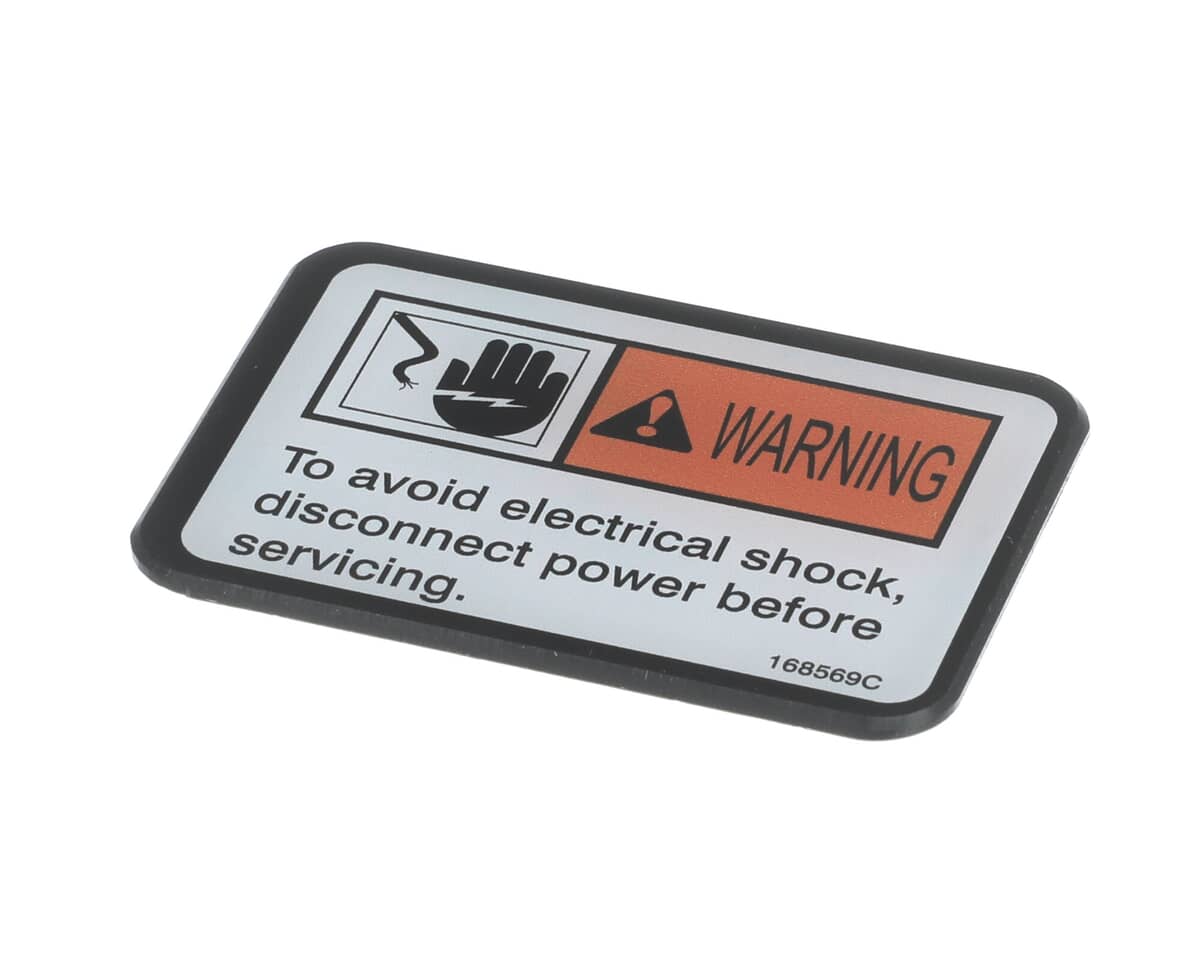 HENNY PENNY PARTS Henny Penny 168569 Label-Warning Disc. Power - SKU HEN168569