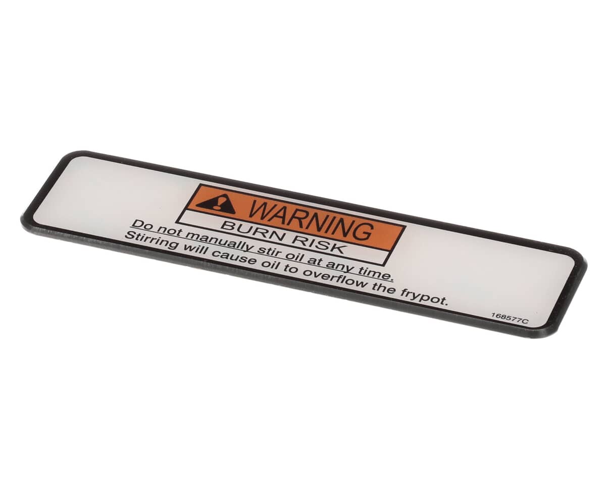 HENNY PENNY PARTS Henny Penny 168577 Label-Danger Stirring-Velo - SKU HEN168577