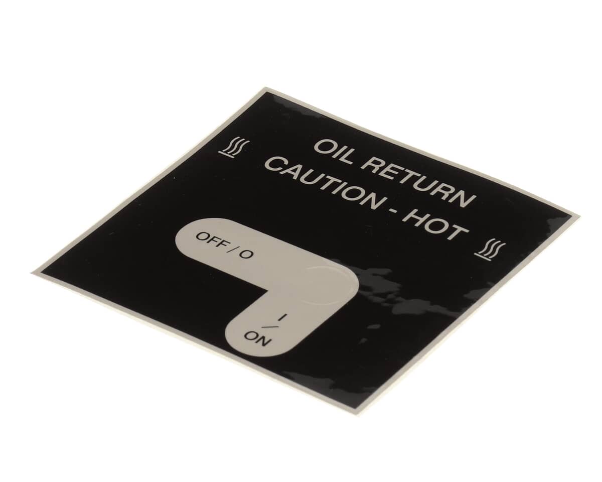 HENNY PENNY PARTS Henny Penny 50787 Label - Oil Return - SKU HEN50787