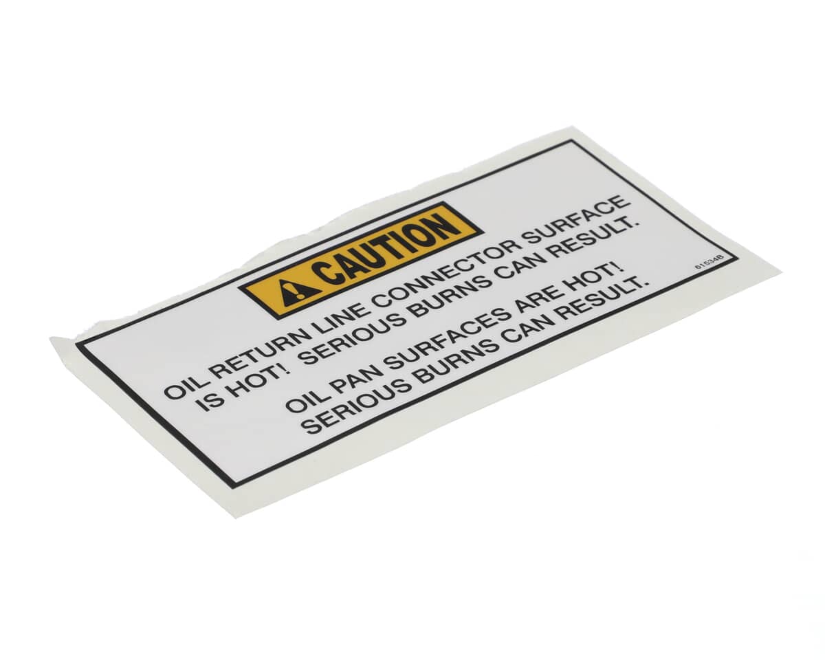 HENNY PENNY PARTS Henny Penny 61534 Label-Caution Oil Return Line - SKU HEN61534