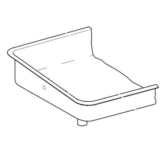 HOBART PARTS Hobart 00-101219-00002 Feed Pan SS - SKU HOB00-101219-00002