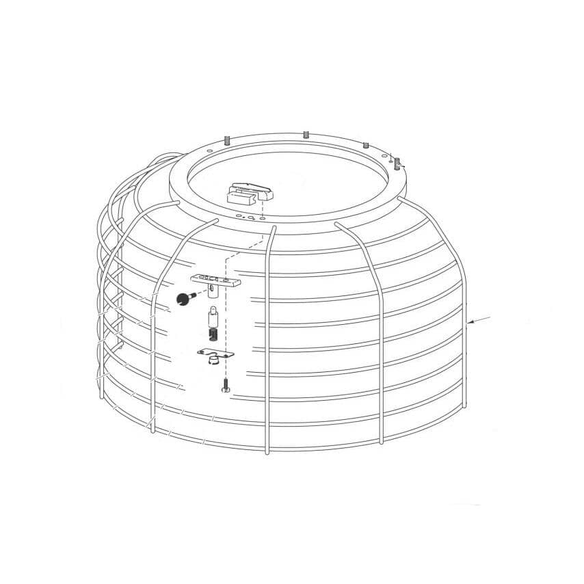 HOBART PARTS Hobart 00-875810 Cage Splash Guard Assembly - SKU HOB00-875810