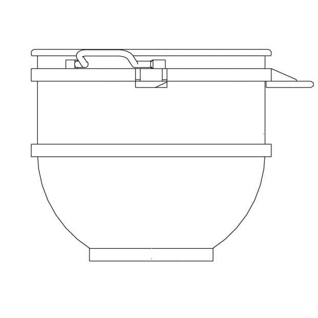HOBART PARTS Hobart 00-875845 Packing Assembly 140 Qt Sst Bowl - SKU HOB00-875845
