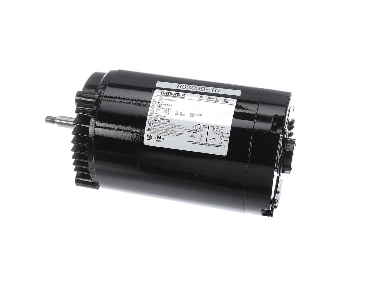 HOBART PARTS Hobart 00-893039-00010 Motor 240/380V 3PH 50HZ - SKU HOB00-893039-00010