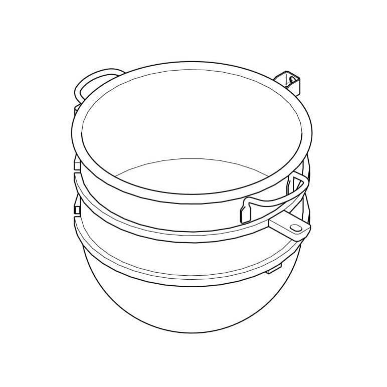 HOBART PARTS Hobart 00-916615 Packing Assembly 40 Qt Sst Bowl - SKU HOB00-916615
