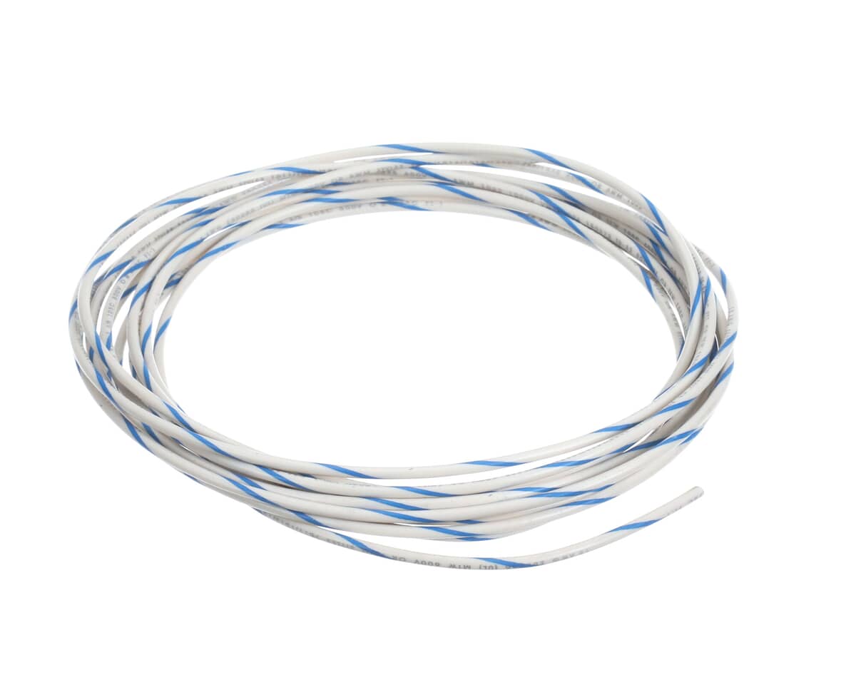 JACKSON PARTS Jackson 06145-011-46-40 Wire 18GA White/Blue Spiral 21 Drum - SKU JAC06145-011-46-40