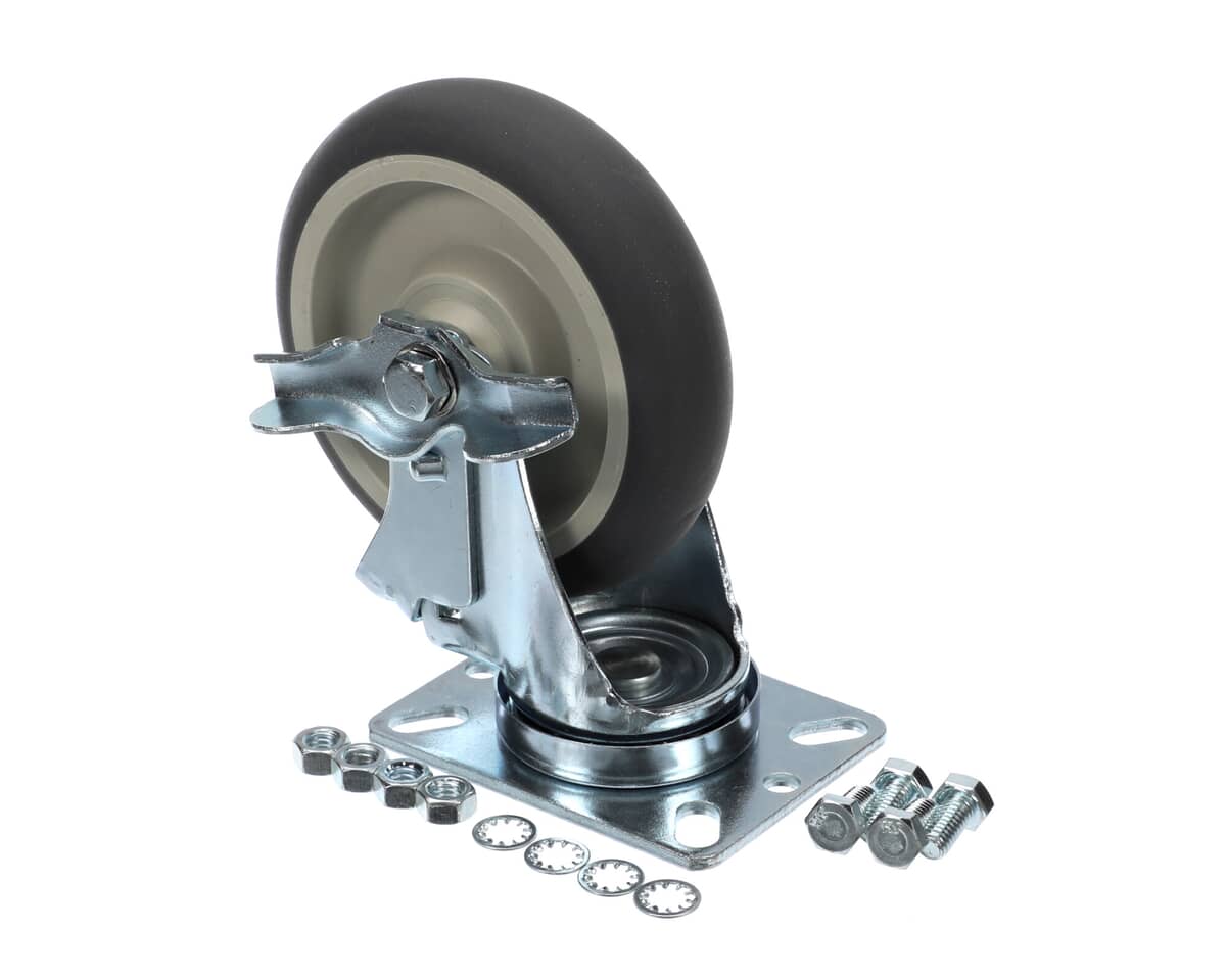 LAKESIDE PARTS Lakeside 09056 Rep CASTER-5IN Grey Dnt Swivel/Brake - SKU LAK09056