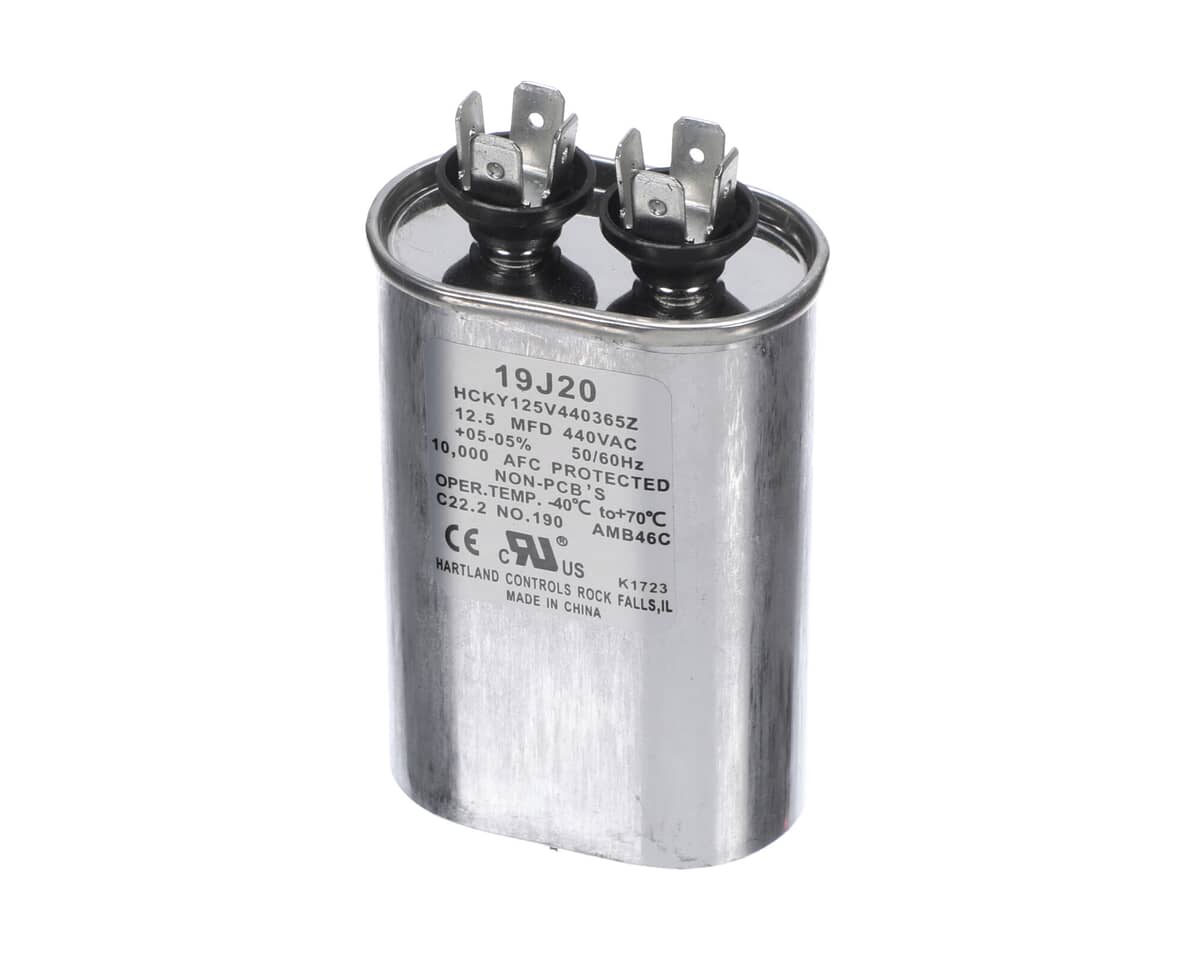 LENNOX PARTS Lennox 19J20 Capacitor 12.5FD@440V Oval - SKU LEN19J20