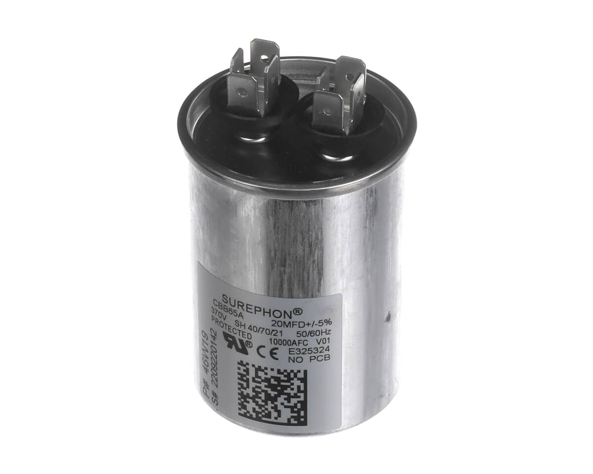 LENNOX PARTS Lennox 46W19 20MFD 370V Oval Run Capacitor - SKU LEN46W19