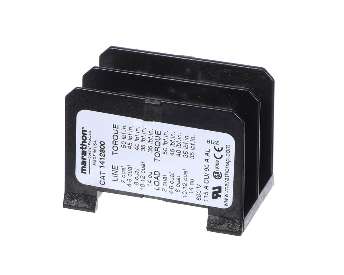 MARSHALL AIR PARTS Marshall Air 500973 Terminal Block 2 Pole 600V 115A - SKU MSA500973