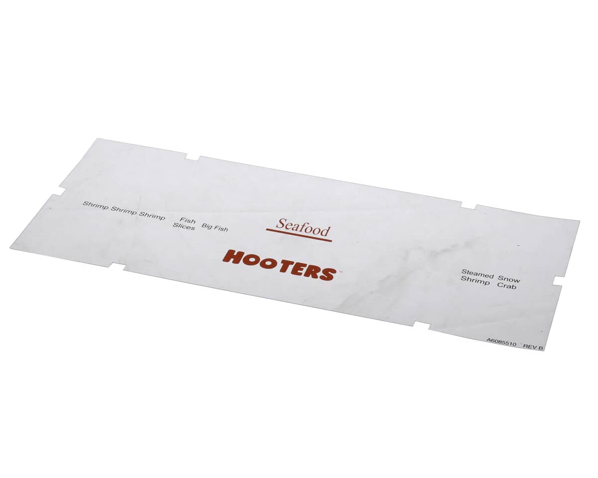 PITCO PARTS Pitco A6085510 Label Ovrly Hoa Seafood - SKU PTA6085510