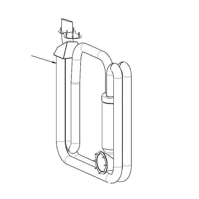 RATIONAL PARTS Rational 74.01.180S Hot Air Heat Exchanger - SKU RATL74.01.180S