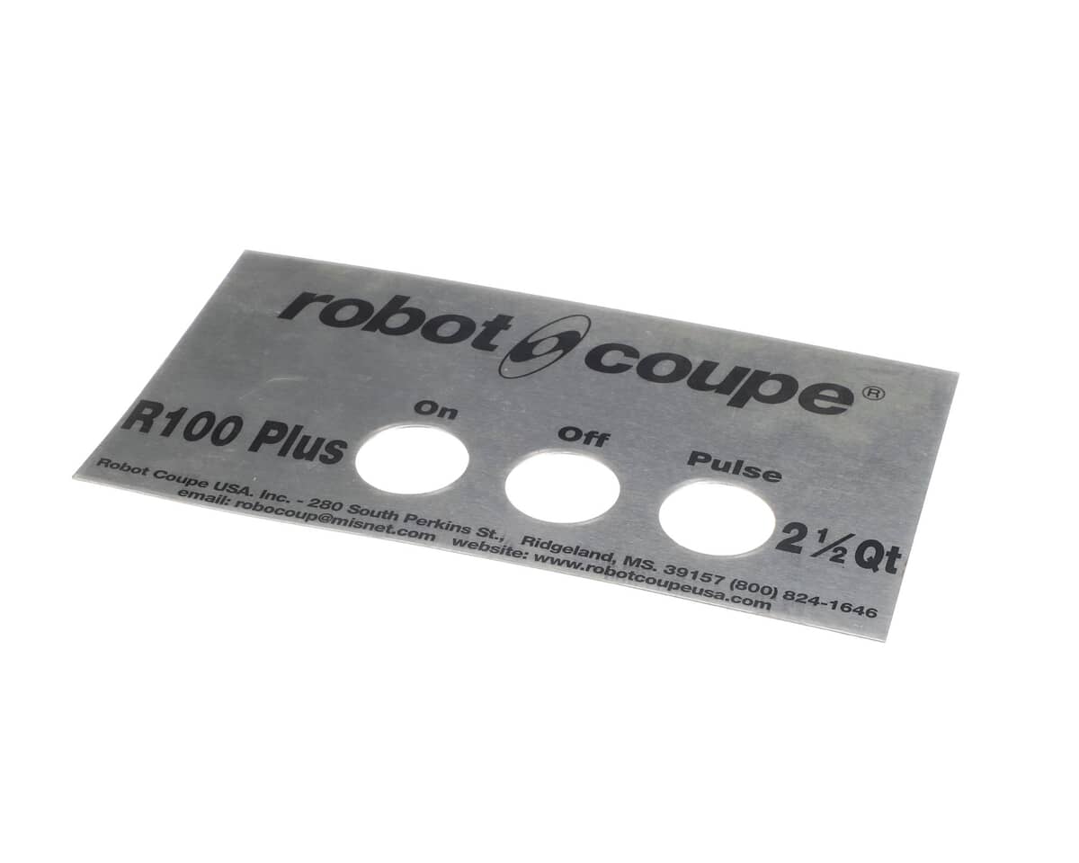 ROBOT COUPE PARTS Robot Coupe 407677 Front Plate R100 Plus V2 - SKU ROB407677