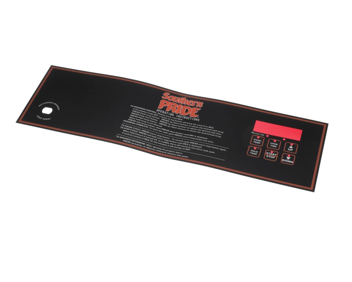 SOUTHERN PRIDE PARTS Southern Pride 415050 Digital Roast And Hold Overlay - SKU SOP415050