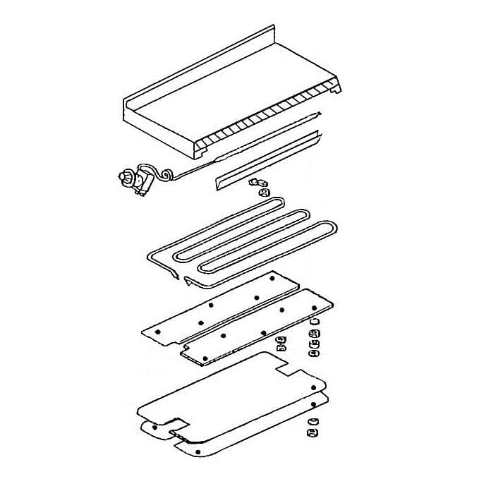 SOUTHBEND RANGE PARTS Southbend Range 7603538 Assy Griddle 24IN RA36 - SKU SOU7603538