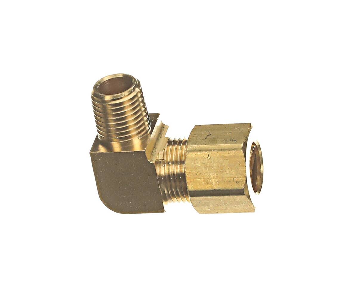 SOUTHBEND RANGE PARTS Southbend Range 9659-14 Brass Comp. 90 Elbow; 1/2IN T X 1/4IN MPT - SKU SOU9659-14