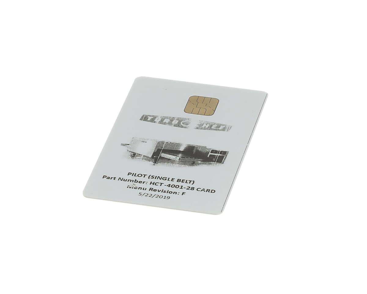 TURBOCHEF PARTS Turbochef HCT4001-28CARD Menu Card Pilot (Single Belt) HHC2020 - SKU TBCHCT4001-28CARD
