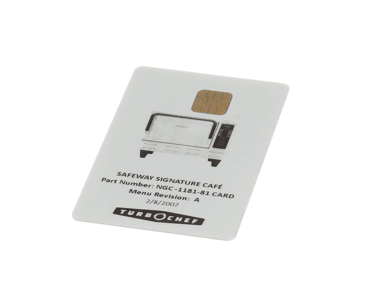 TURBOCHEF PARTS Turbochef NGC-1181-81CARD Smart Card Wegmans Sub Shop - SKU TBCNGC-1181-81CARD
