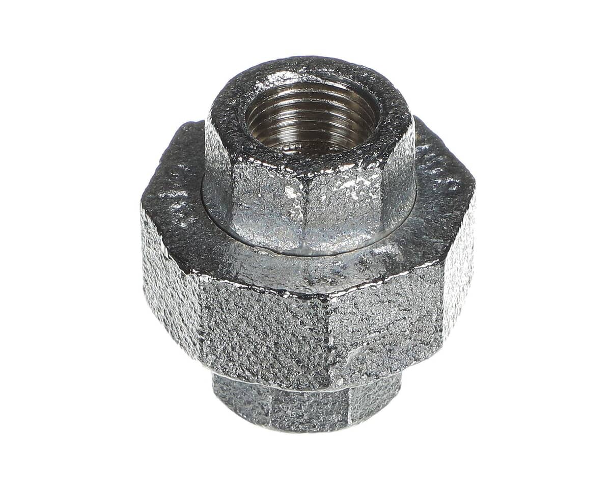 T&S BRASS PARTS T&S Brass 002475-25 3/8 NPT Union (Chrome Plated) - SKU TS002475-25