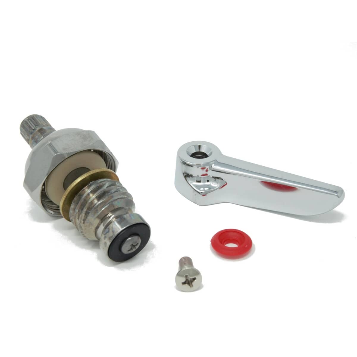 T&S BRASS PARTS T&S Brass 018A Hot Spindle Assembly W/ Lever Handle Old - SKU TS018A