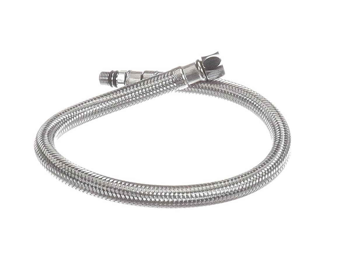 T&S BRASS PARTS T&S Brass 019969-45 19 Flex SS Supply Hoses 3/8 Compression - SKU TS019969-45