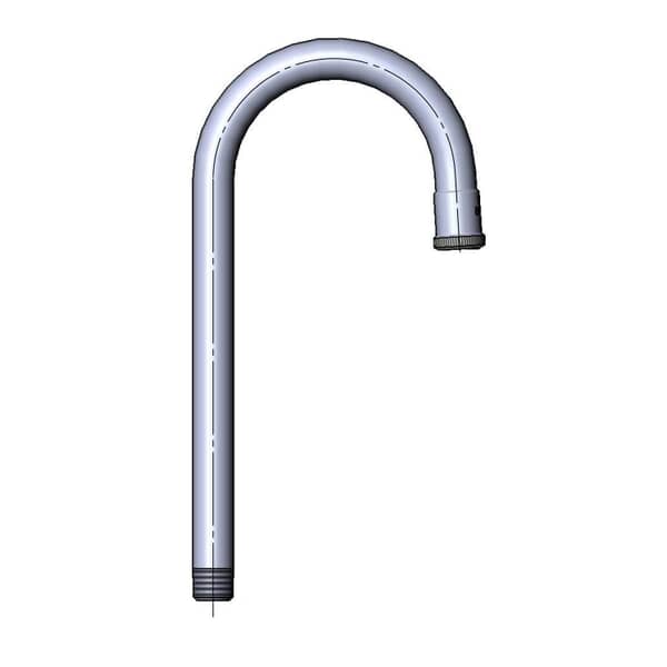 T&S BRASS PARTS T&S Brass 165X Rigid Gooseneck 4-1/16 Spread 9-1/4 He - SKU TS165X