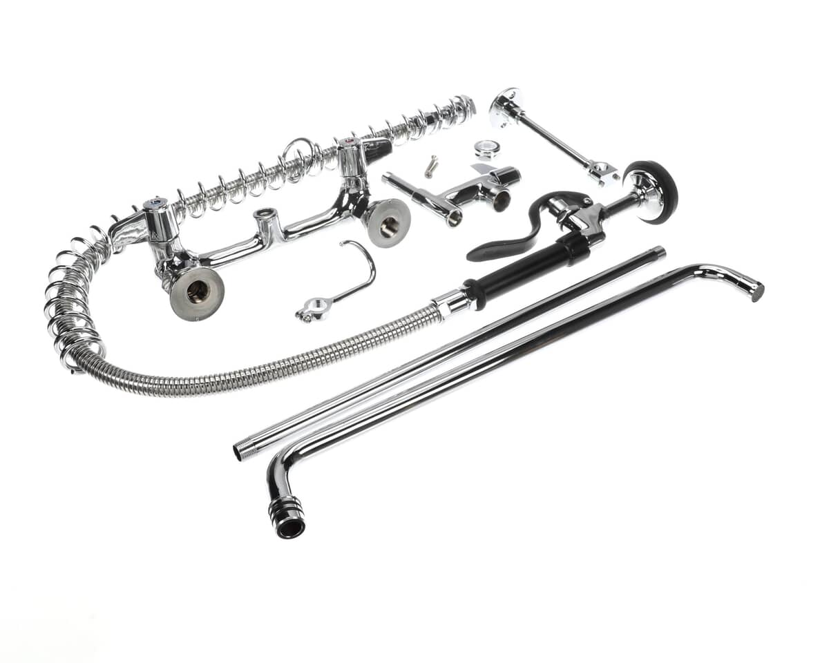 T&S BRASS PARTS T&S Brass 5PR-8W18 Pre-Rinse Wall Mount Base 8 Centers 6 - SKU TS5PR-8W18