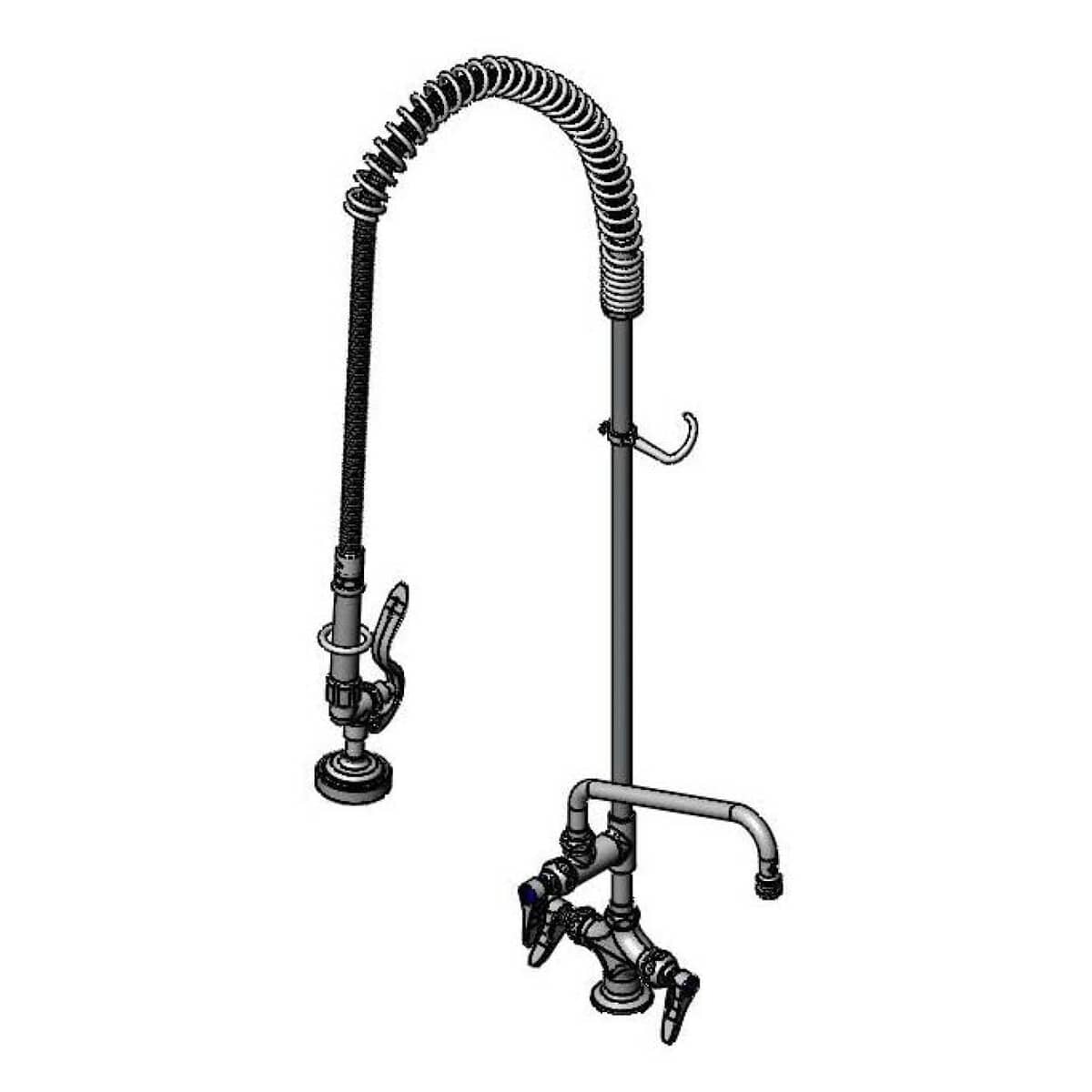 T&S BRASS PARTS T&S Brass B-0113-ADF10 Easyinstall Pre-Rinse Single Hole Base 10 Add-O - SKU TSB-0113-ADF10