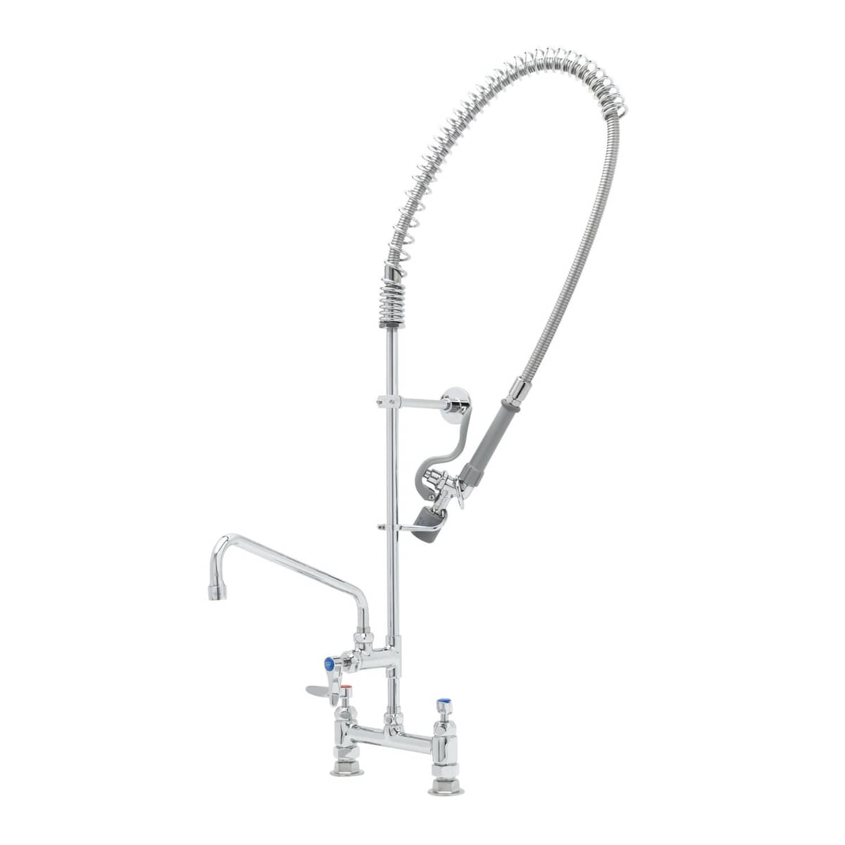 T&S BRASS PARTS T&S Brass B-0123-12-CR-BC Pre-Rinse Unit: 8 Deck Mount Ceramas Adf 12 S - SKU TSB-0123-12-CR-BC