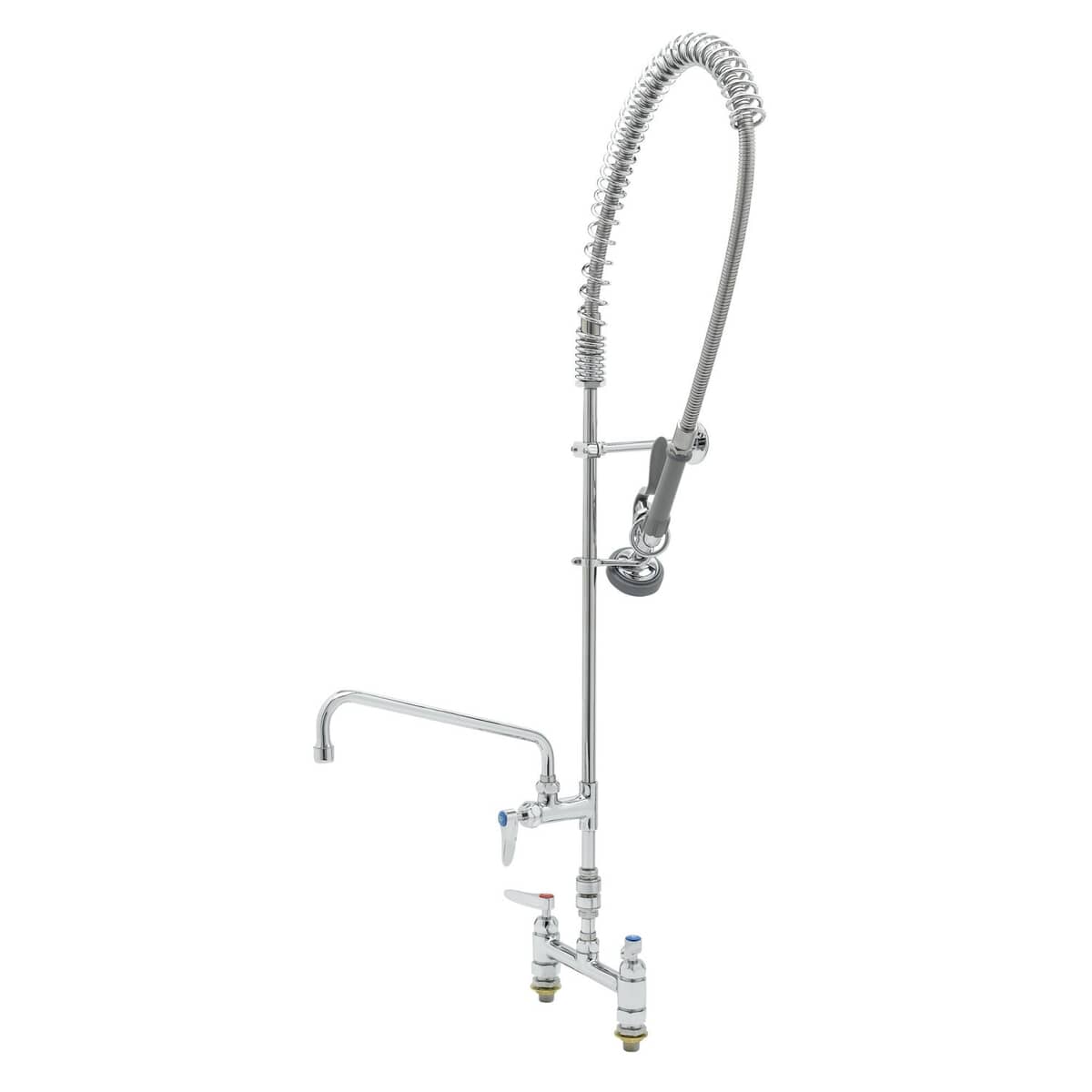 T&S BRASS PARTS T&S Brass B-0123-12CRCCVB Pre-Rinse 8C/C Deck Mount Add-On Faucet 00CC I - SKU TSB-0123-12CRCCVB