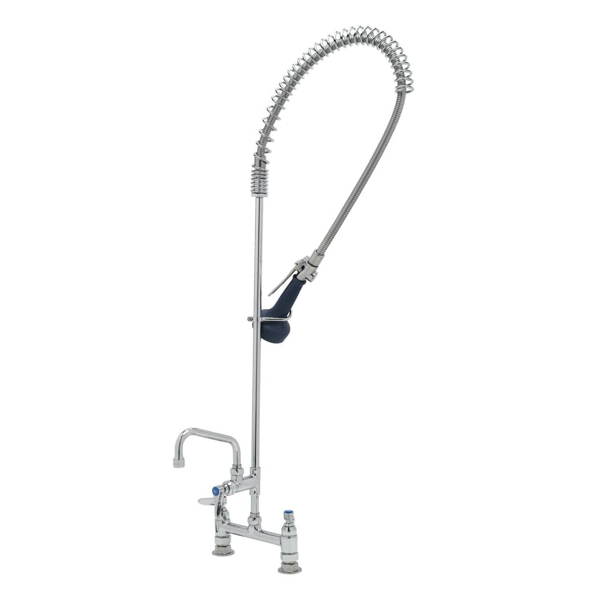 T&S BRASS PARTS T&S Brass B-0123-A06-08C Easyinstall Pre-Rinse Spring Action 8 Deck Moun - SKU TSB-0123-A06-08C