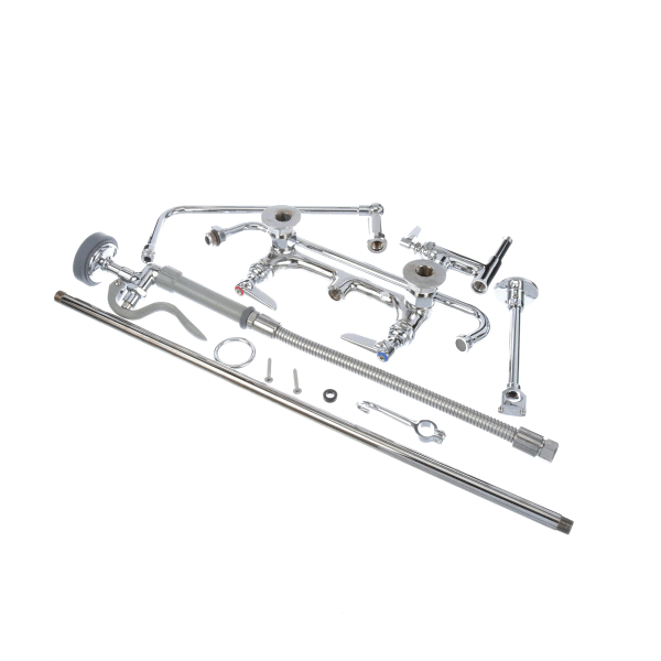 T&S BRASS PARTS T&S Brass B-0131-ADF14-B Pre-Rinse: 8 Wall Mount B-0107 14 Add- - SKU TSB-0131-ADF14-B