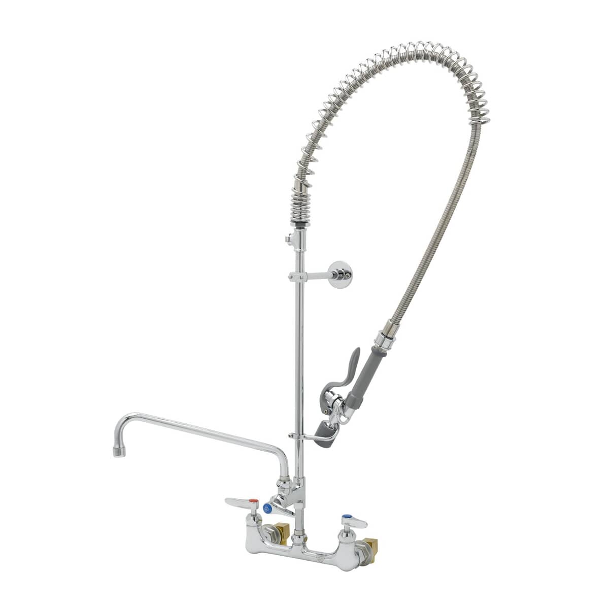 T&S BRASS PARTS T&S Brass B-0133-12CRBJST Easyinstall Pre-Rinse 8 Wall Mount Cer - SKU TSB-0133-12CRBJST