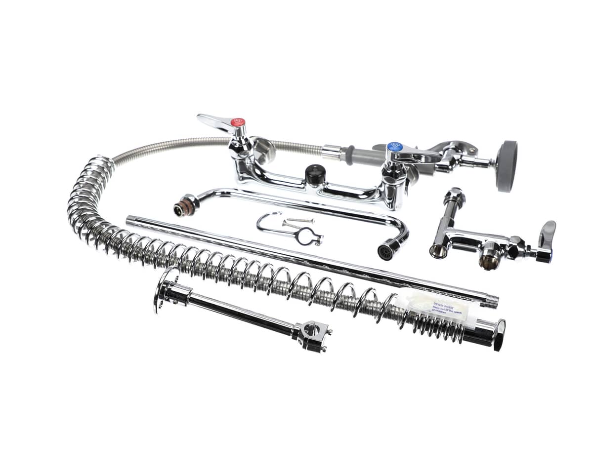 T&S BRASS PARTS T&S Brass B-0133-ADF10-B Easyinstall Pre-Rinse Spring Action 8 - SKU TSB-0133-ADF10-B