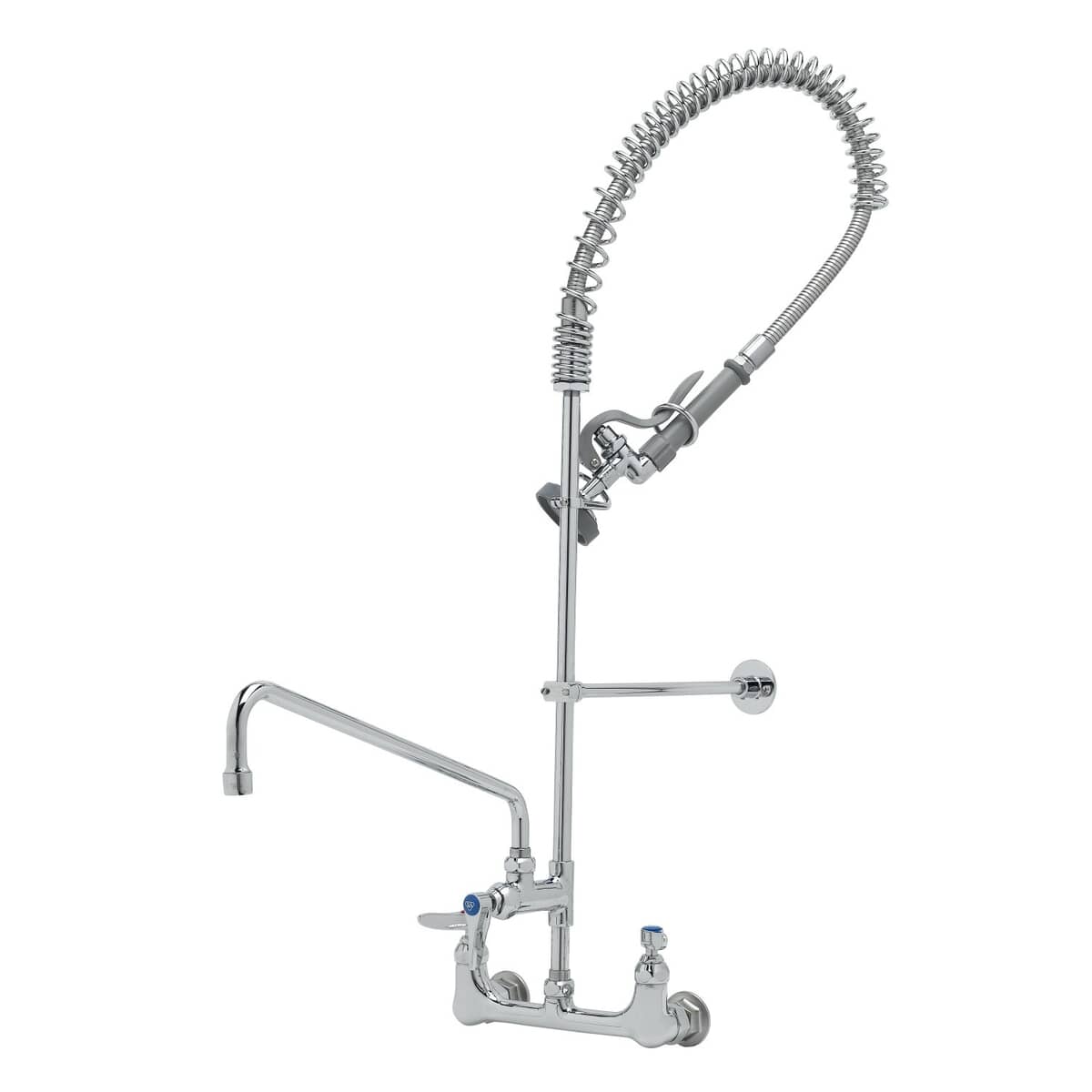 T&S BRASS PARTS T&S Brass B-0133-ADF16-BR 8 Wallmount Pre-Rinse Supply Stops-Hoses-Elbows - SKU TSB-0133-ADF16-BR